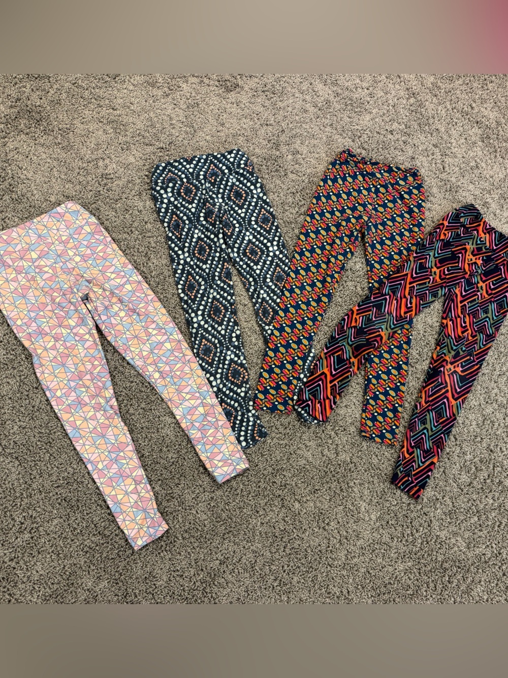 Bundle of 4 pairs of LuLaRoe Tween Leggings